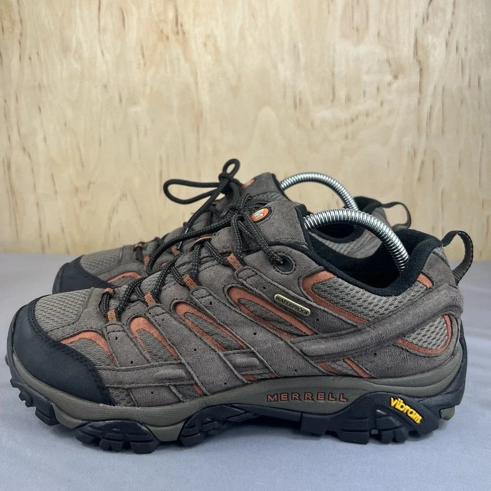 Merrell Moab 2 Waterproof Men's Size 10 Espresso Hiking Shoes J06027 Used